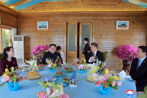 Mr. Kim and President Xi Jinping